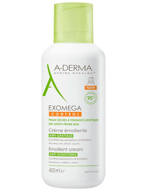 A-DERMA Exomega Control Emollient Cream 400ml Dry Atopic Skin