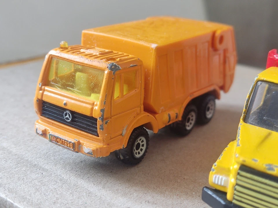 Camión de basura 3 car Siku Mercedes Benz Scania Dump Track quitanieves carro de dispersión Foto 4 de 4