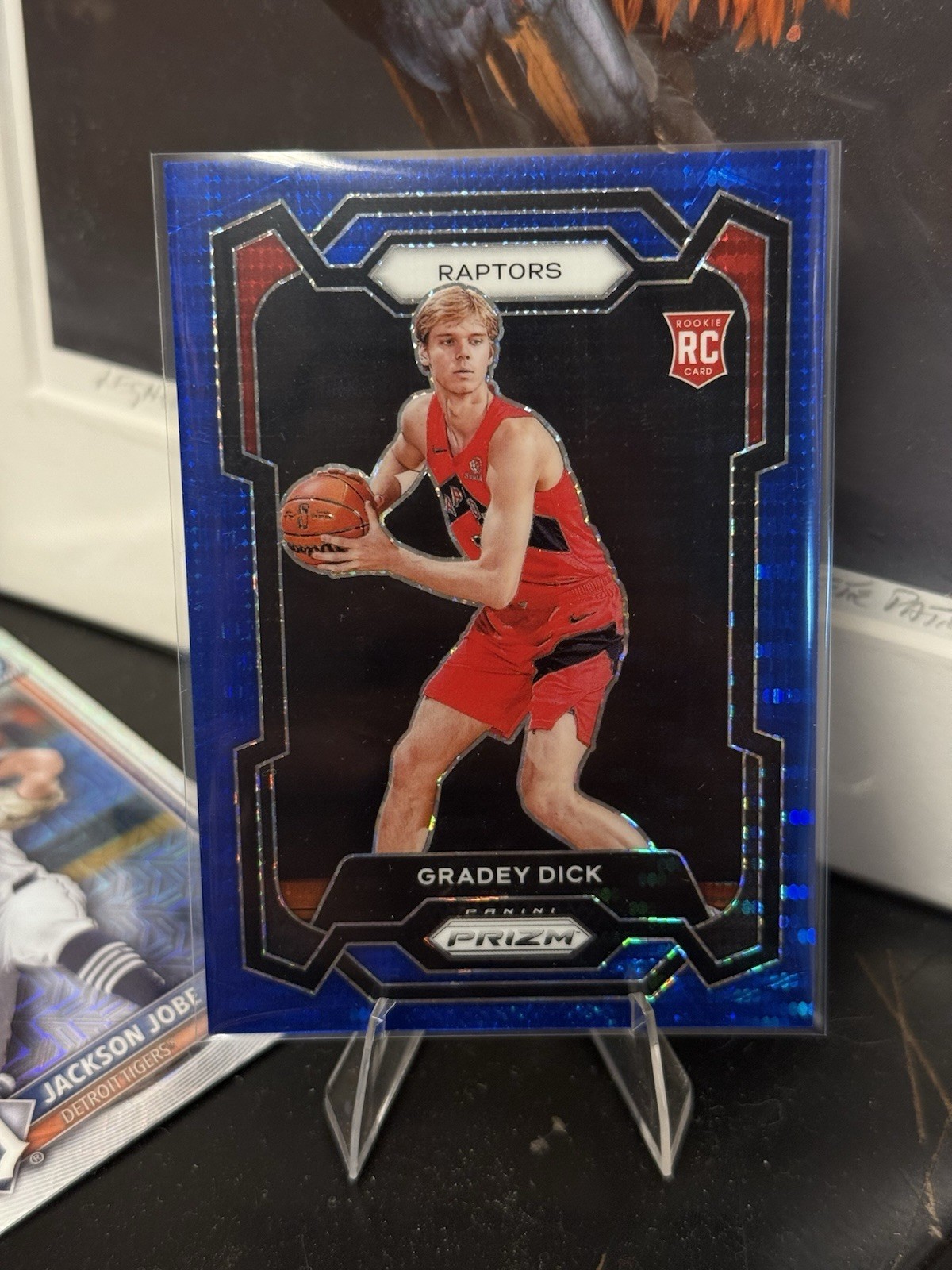 2023-24 Panini Prizm - Gradey Dick #134 Blue Seismic Prizm /99 (RC)