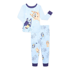 Bluey Boys Long Sleve and Pant Pajama Set SZ 4 Brand New