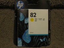 HP C4913A Yellow Ink Cartridge Genuine OEM NEW 82 DEC/2020