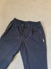 The Kooples Paris Men’s Slim Fit Cotton Trousers With Cuffed Hems In Navy Blue — photo 3