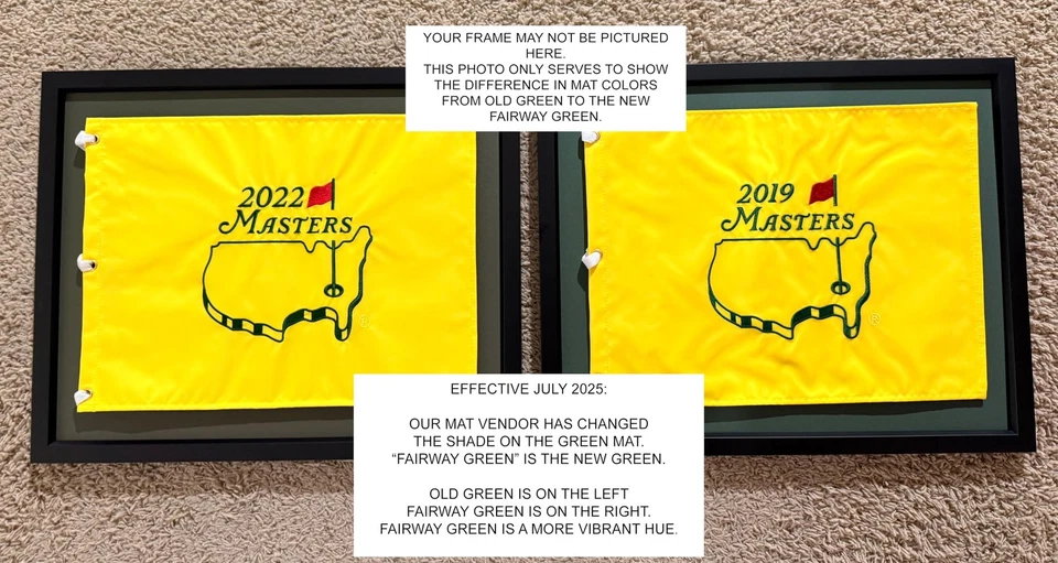 Marco compacto de bandera de golf negro, moldeado negro-007, NUEVO verde calle y negro... Foto 2 de 4