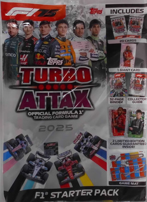 Collector Trading Cards Topps F1 Turbo Attax 2025 Starter Pack - New UK Edition Trading Cards F1 Cards Collector Trading Cards Topps F1 Turbo Attax 2025 Starter Pack - New UK Edition Trading Cards F1 Cards