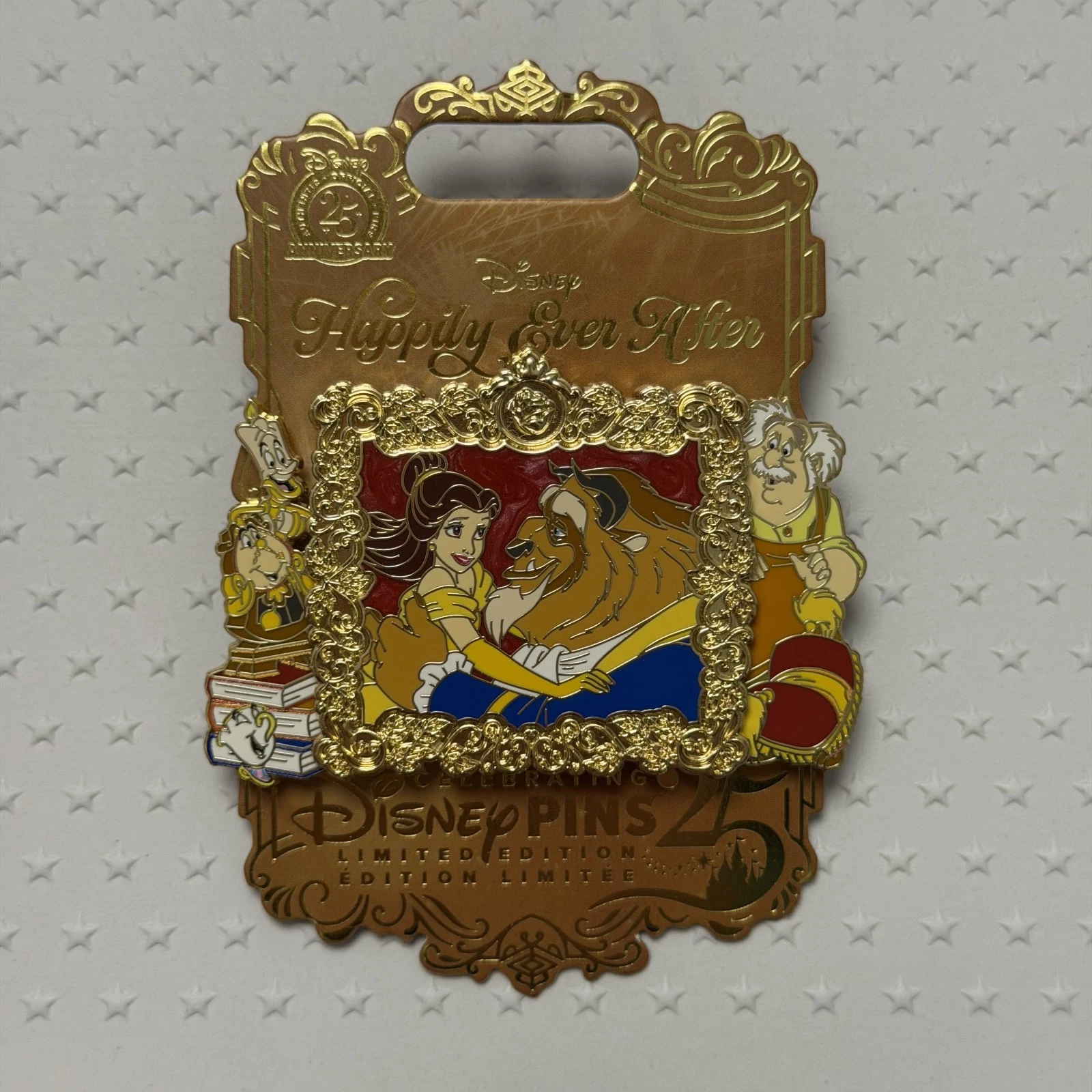 Disney 2026 Happily Ever After Beauty & The Beast Pin Disney Store Exclusive