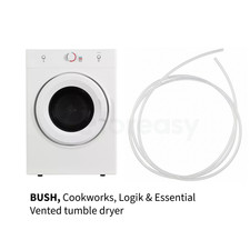 Tumble Dryer Belt FAN BELT CUT2FIT for Bush, Cookworks, Logik, and Essentials