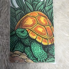 Turtle Lovely- HAND COLORED BOOK MARK. Laminated