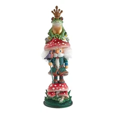 Kurt Adler Wooden Hollywood Nutcracker, Frog Prince, 16.5in