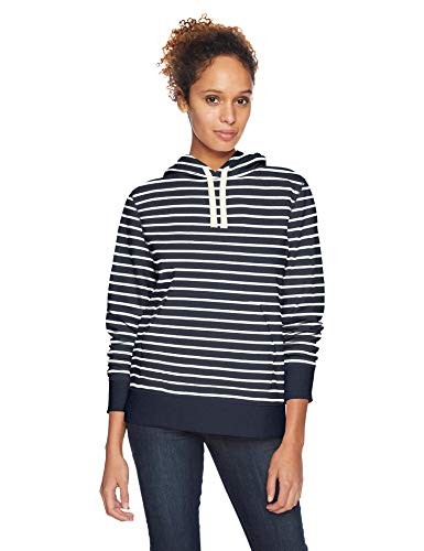 Fleece-Kapuzenpullover Damen XL Marineblau Gestreift, Amazon Essentials,-image
