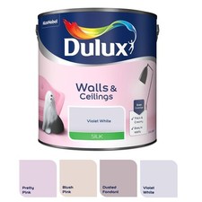 Dulux Paint Shades of Red Pink or Purple Walls & Ceilings Silk Emulsion 2.5L
