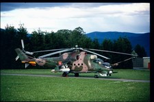 BG368 ORIGINAL K64 AIRCRAFT SLIDE: Slovak AF Mil Mi-24D Hind 0813