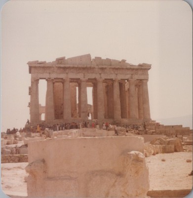 Parthenon Acropolis Athens Greece Ancient Ruin VINTAGE COLOR PHOTO ORIGINAL