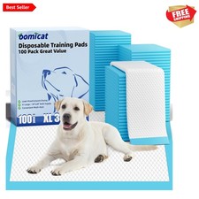 Puppy Pads XL 100 Count, Dog Pee Pads Extra Large, 34"x28" Pee Pads for Dogs,...