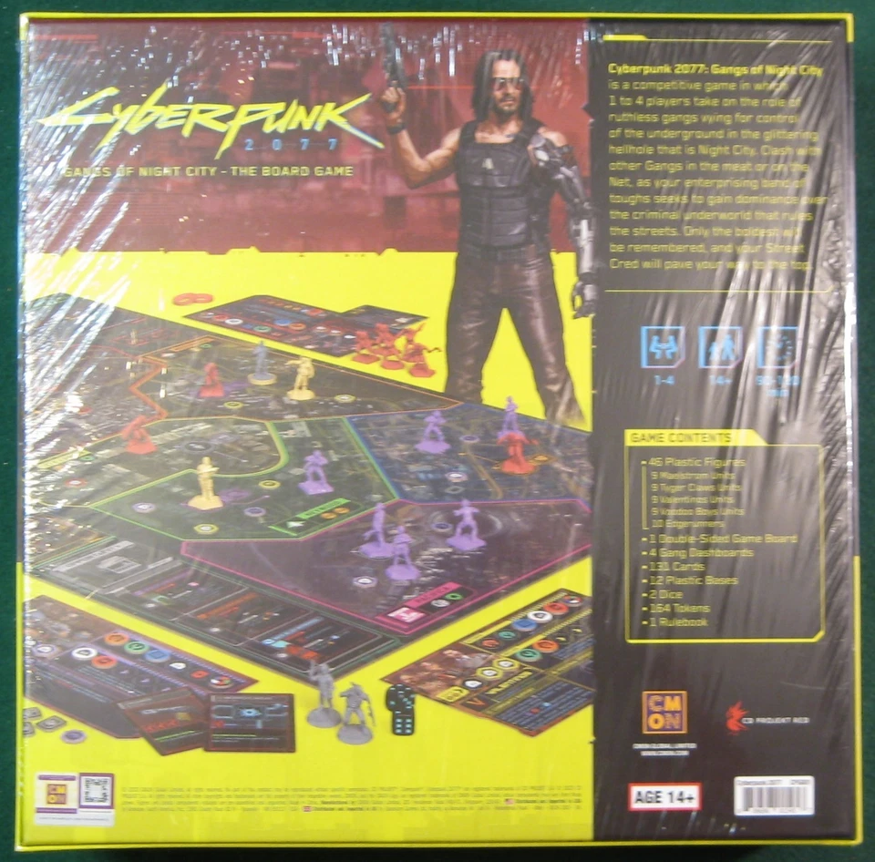 Cyberpunk 2077 Gangs of Night City, CMON (2023) Standard Edition, New Sealed - Image 2 of 2