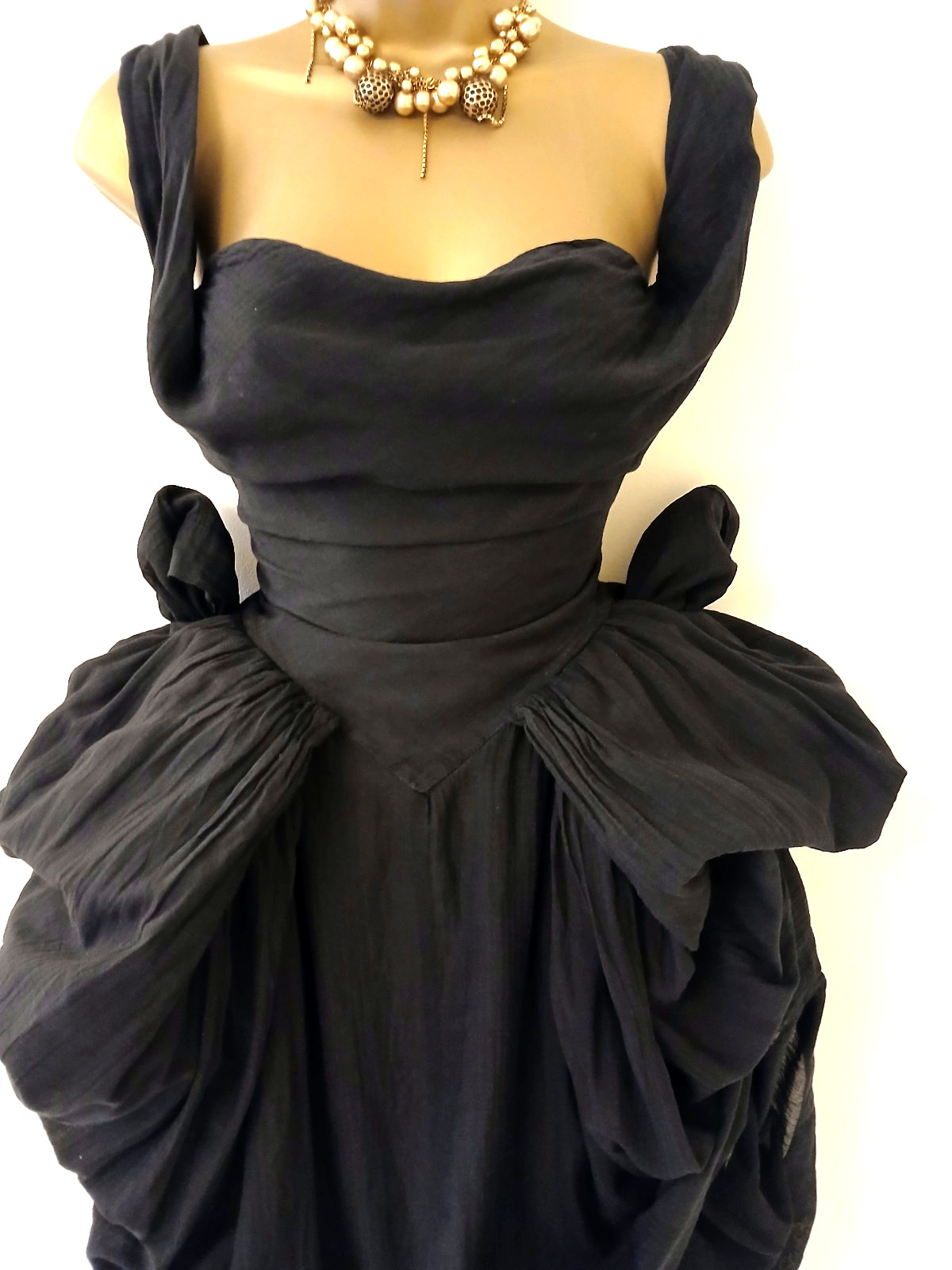 Vivienne Westwood Vintage  Fit &Flare Black Monroe Dress Size IT44 / UK 12