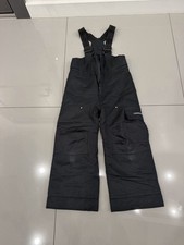 Obermeyer Kids Black Snow Bibs Waterproof Pants Suspenders Size 5  I grow"