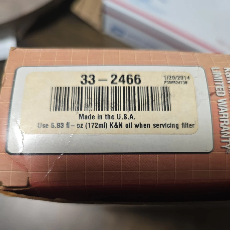 Filtro de aire K&N 33-2466 2011-2016 Chevy GMC Duramax diésel 2500 3500 KN 6,6 L V8 Foto 4 de 4