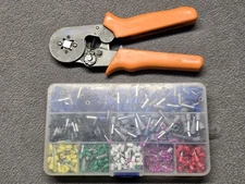 Ferrule Crimping Tool With Box Assorted Ferrules Electrical 