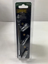 Gearhead GH6074 1/4" Drive Extension Bar & Accessories Set, 4-Piece