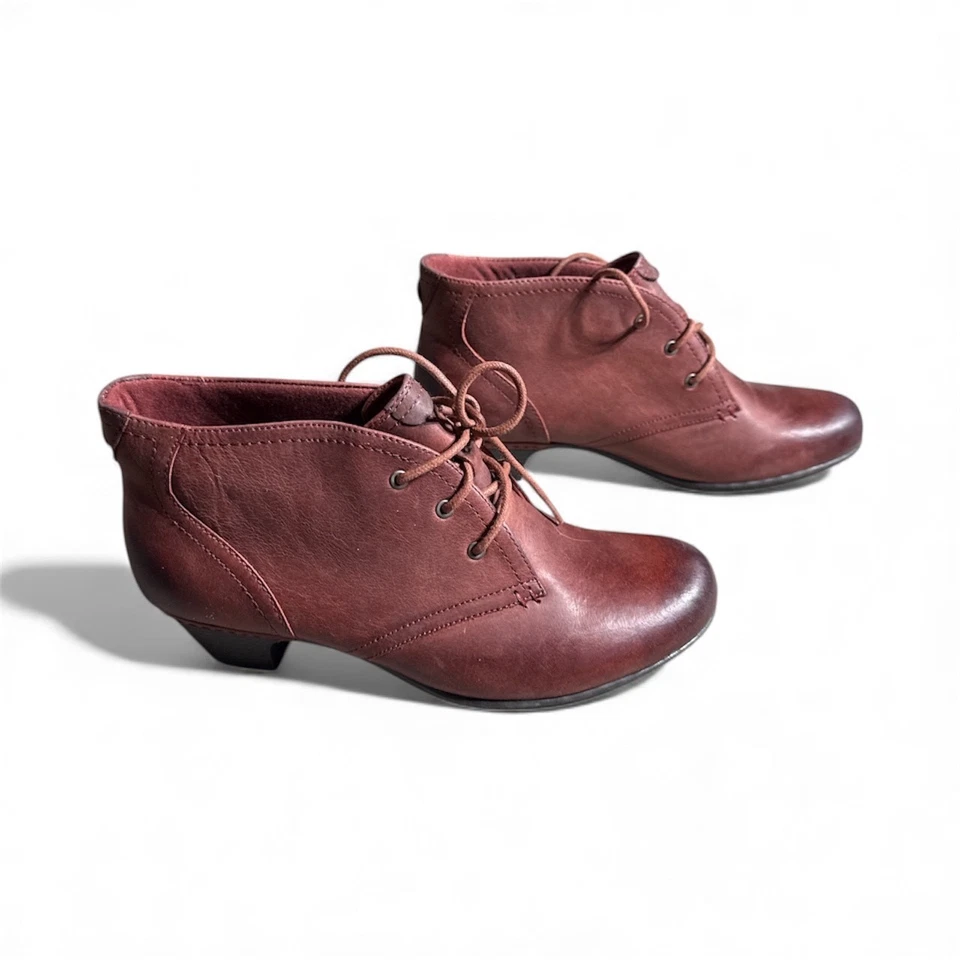 Botas chukka de cuero Rockport para mujer talla 8,5 - botines cómodos al tobillo Foto 3 de 4