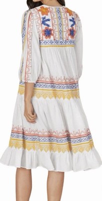 NWT Sundance Catalog By Tolani  Embroidered  Harmony Dawn Dress  Size M $124