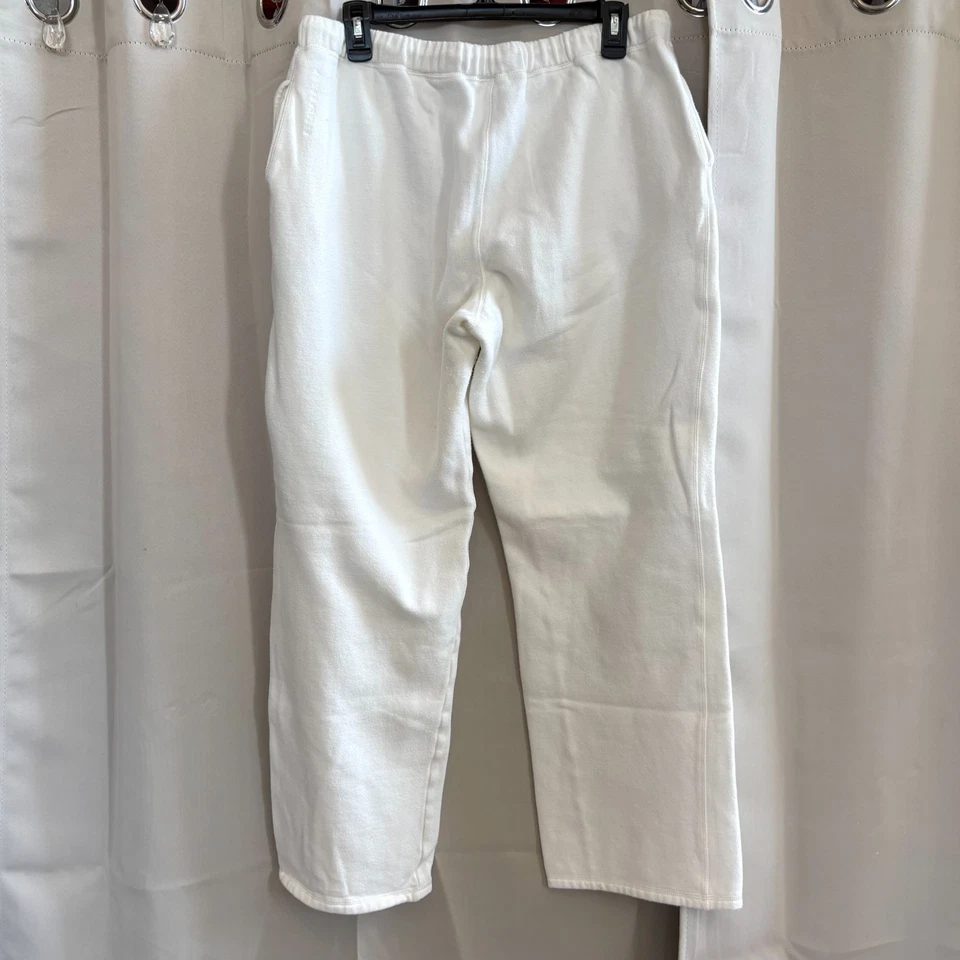 Pantalones de salón deportivos Escada talla XL blancos bolsillos de lana silenciosos logotipo de lujo 18836 Foto 2 de 4