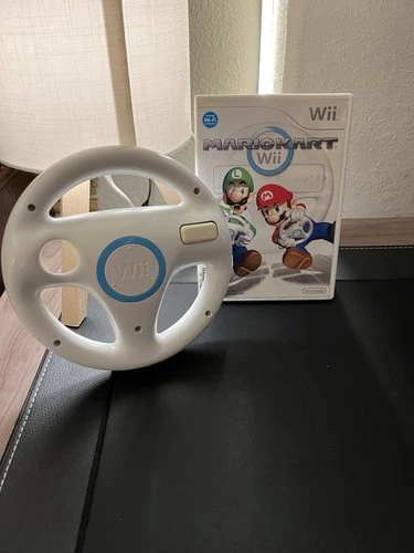 Nintendo Wii Mario Kart Wii With Wii Steering Wheel Includes Original Manual