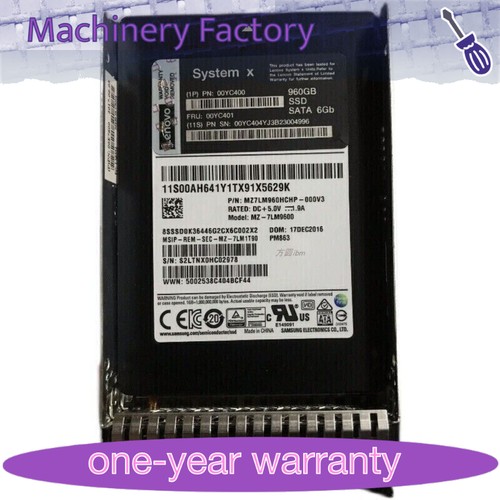 NEW Lenovo System X 00YC400 00YC401 2.5" 960GB SATA 6G SFF SSD Solid State Drive - 第 1/3 張圖片