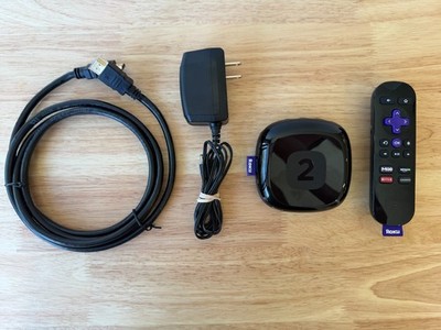 Roku 2 Streaming Box Model 2720X w/ Remote Control, Power Adapter, HDMI Cable