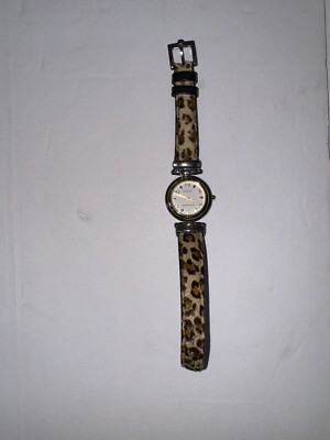 Ecclissi Sterling Silver 925 Cheetah Leopard Print Round 