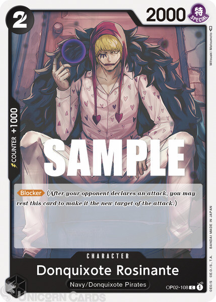 OP02-108 Donquixote Rosinante Common One Piece TCG Card