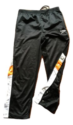 REEBOK Hose Popper Bottom - Trainingsanzug schwarz - Vintage sportlich - Gr. S