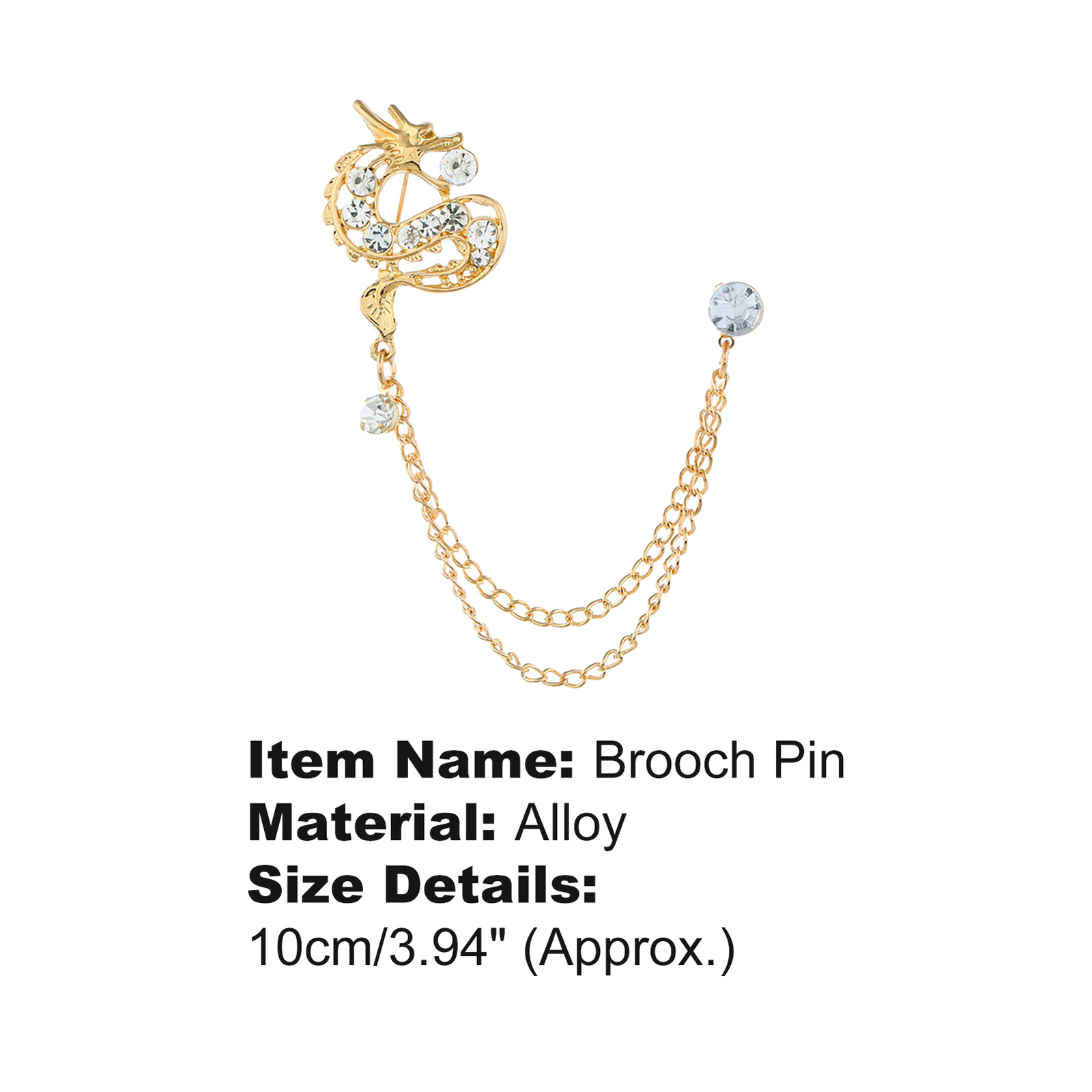 Metal Badge Metal Pin Creative Pretty Dragon Brooch Decorative eBay