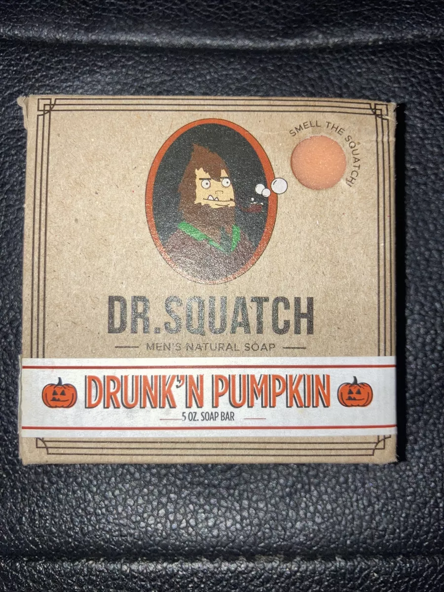 Dr. Squatch DRUNK'N PUMPKIN Bar Soap 5oz LIMITED EDITION! SOLD OUT!  Halloween