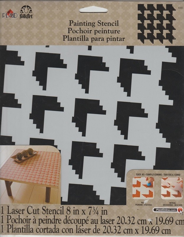 ART DECO Style Laser Cut Stencil Craft Decor NIP 8" x 7 3/4"