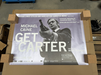 Get Carter (1971) British Film Quad Poster, 1999 Re-Release - ORIGINAL