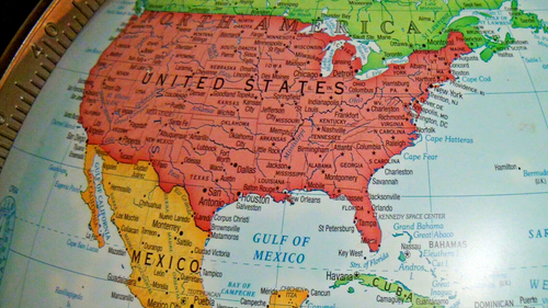 George F. Cram's 16” Political Explorer Globe w Metal Stand Rare Edition - Picture 14 of 23