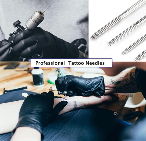 100pcs Mixed Assorted Tattoo Needles 10 Sizes-3 5 7 9RL 5 7 9RS 5 7 9M1 image 8