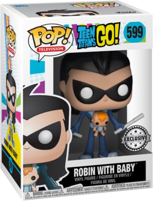 Teen Titans Go! - Robin with Baby 599 Exclusive - Funko Pop! - Vinyl Figur