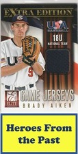 2013 Elite Extra Edition USA Baseball 18U Game Jerseys #1 Brady Aiken MEM 055-G
