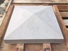 Pier Caps x4 concrete 375 x 375 Light Grey colour Del included (some exceptions)