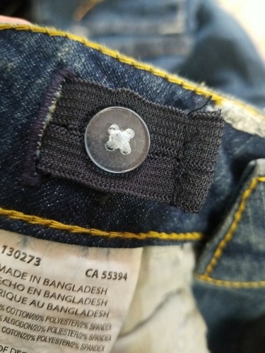 Riders By Lee girls Size 5 Regular Flare Blue Jeans Adjustable Waist NWTS - Picture 7 of 7