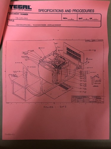 Tegal Plasma Etcher Asher Upgrade Kit 29-208-001 Touchscreen Replacement - Picture 9 of 12
