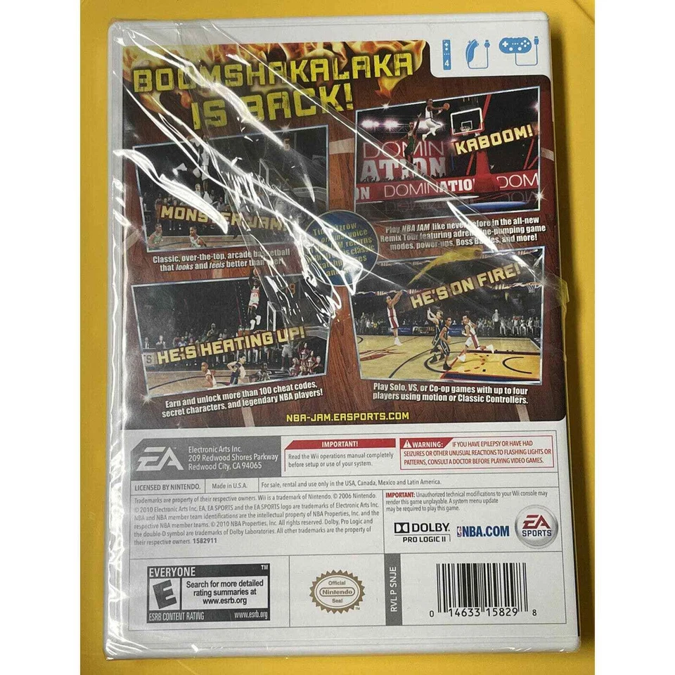 NBA Jam (Nintendo Wii, 2010) Basketball Brand New Factory Sealed! Ships Fast! - Image 2 of 2