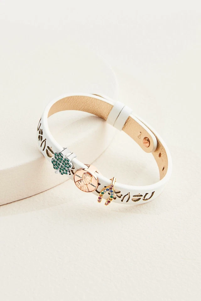 Keep Collective LUCKY PERFORADO/DORADO METÁLICO ¡Guardián de cuero! ¡NUEVO EN PAQUETE! Foto 2 de 2