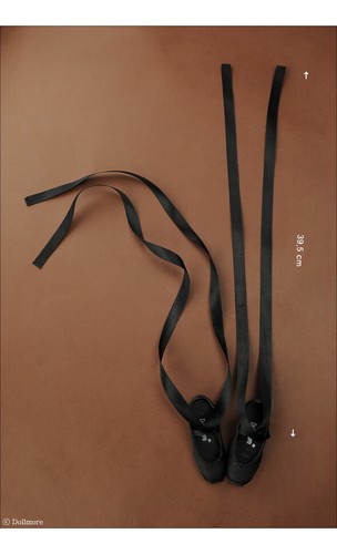Dollmore 1/4 scale MSD ballerina Ballet Kid Doll Size - Chaco Toe Shoes (Black) - Picture 7 of 7