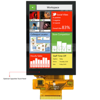 Serial SPI 3.5''TFT LCD Module Display 320x480 w/Capacitive Touch Panel,Tutorial