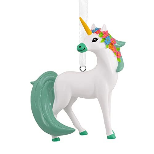 Hallmark Unicorn with Flowers Christmas Ornament for sale online eBay