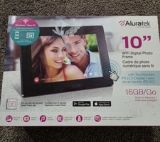 10" Digital Photo Frame   16GB Memory, USB  SD Support, Remote, Black