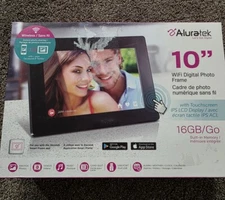 10" Digital Photo Frame – 16GB Memory, USB & SD Support, Remote, Black